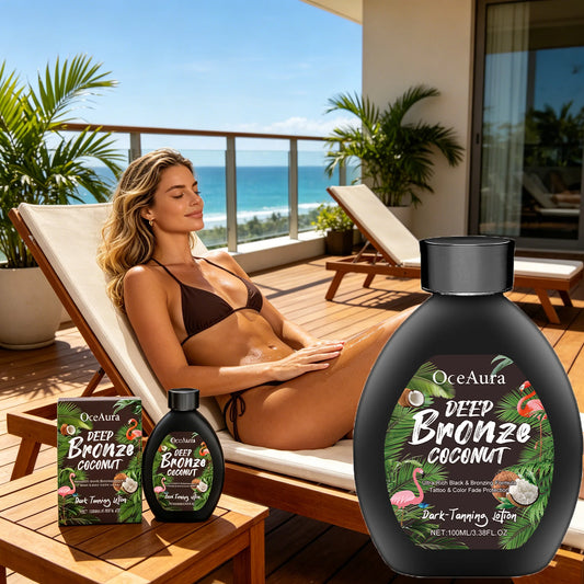 Coconut Oil Dark Tanning Lotion – Bronze Glow Accelerator