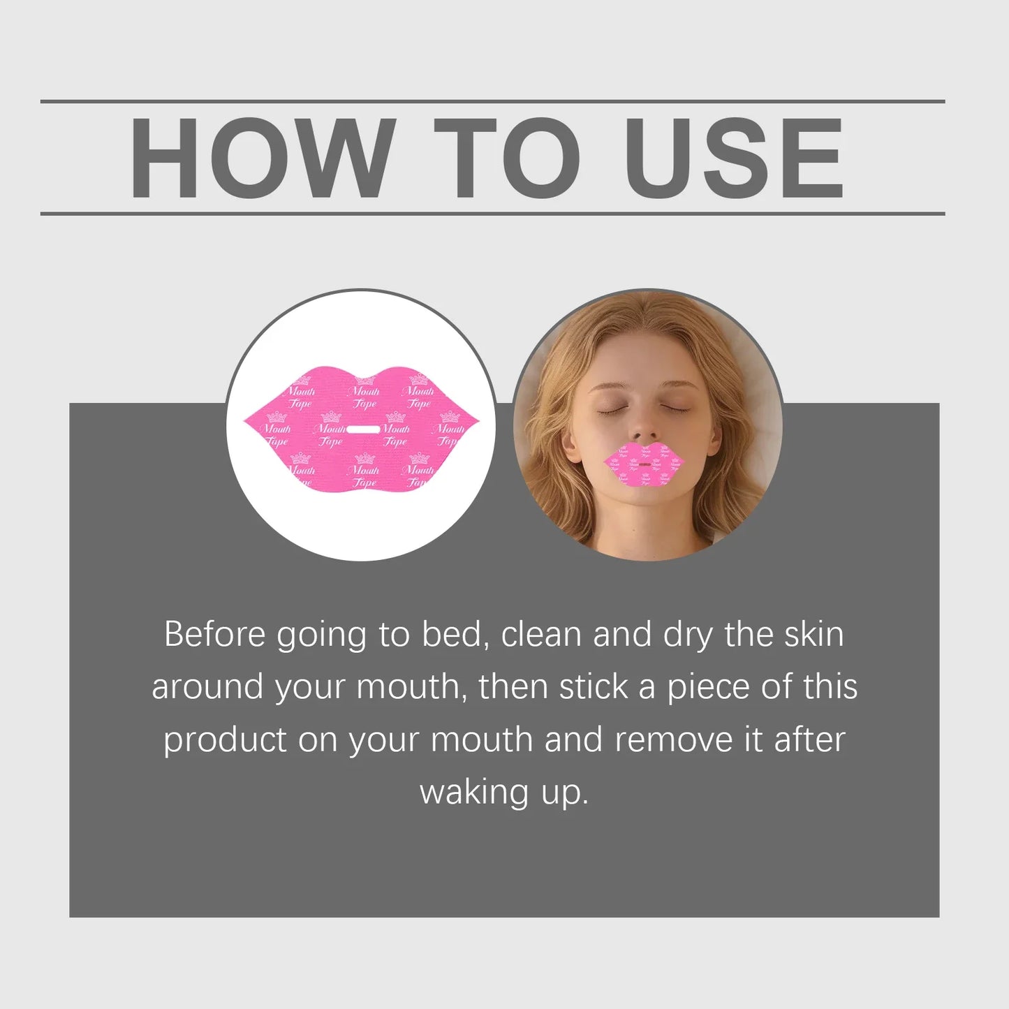 Lip Sleeping Mask Patches – Collagen & Hyaluronic Acid, 30 Pack