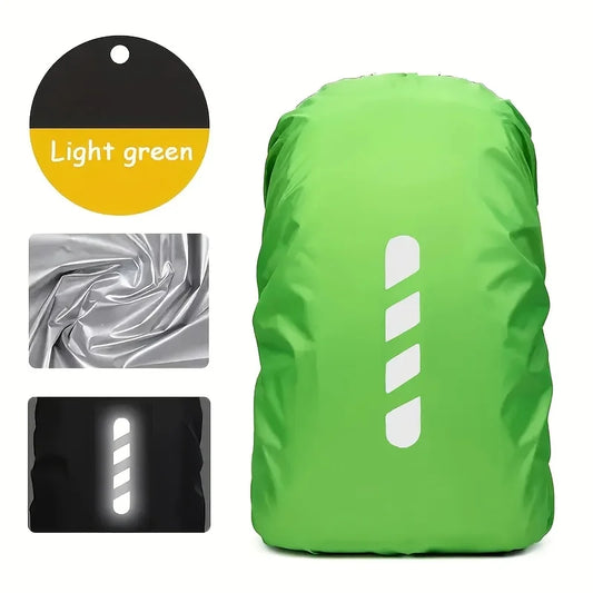 Universal 35 Liter Backpack Rain Cover Suitable Camping Travel Peaceful Pleasures Health and Wellness Green