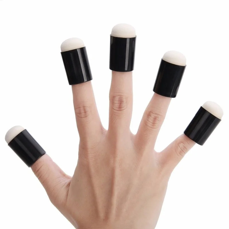 Finger Sponge Case Daubers Foam Apply Painting Ink Stamping Crayon
