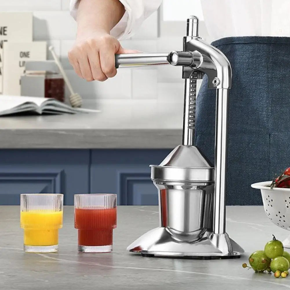 Manual Stainless Steel Citrus Juicer – Heavy Duty Lemon Squeezer