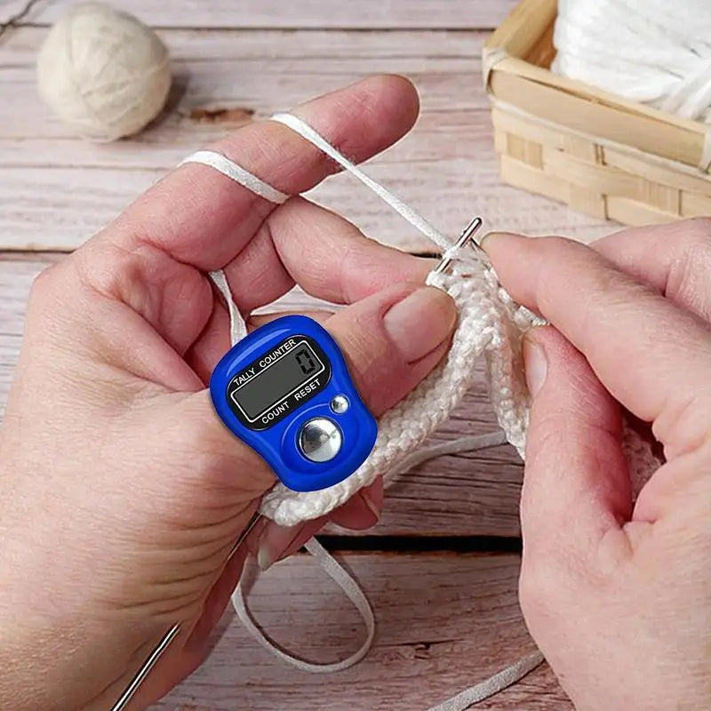 Finger Counter Digital LED Electronic Handheld Tally Counter Clicker Counter Ring for Sewing Knitting Weave Tool Peaceful Pleasures Health and Wellness