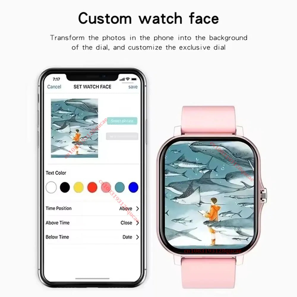 Sports Smartwatch 2026 Color Screen Bluetooth Calls Monitoring Men Smart Watch Connect Phone Women Fitness Calories Alarm Clock Peaceful Pleasures Health and Wellness