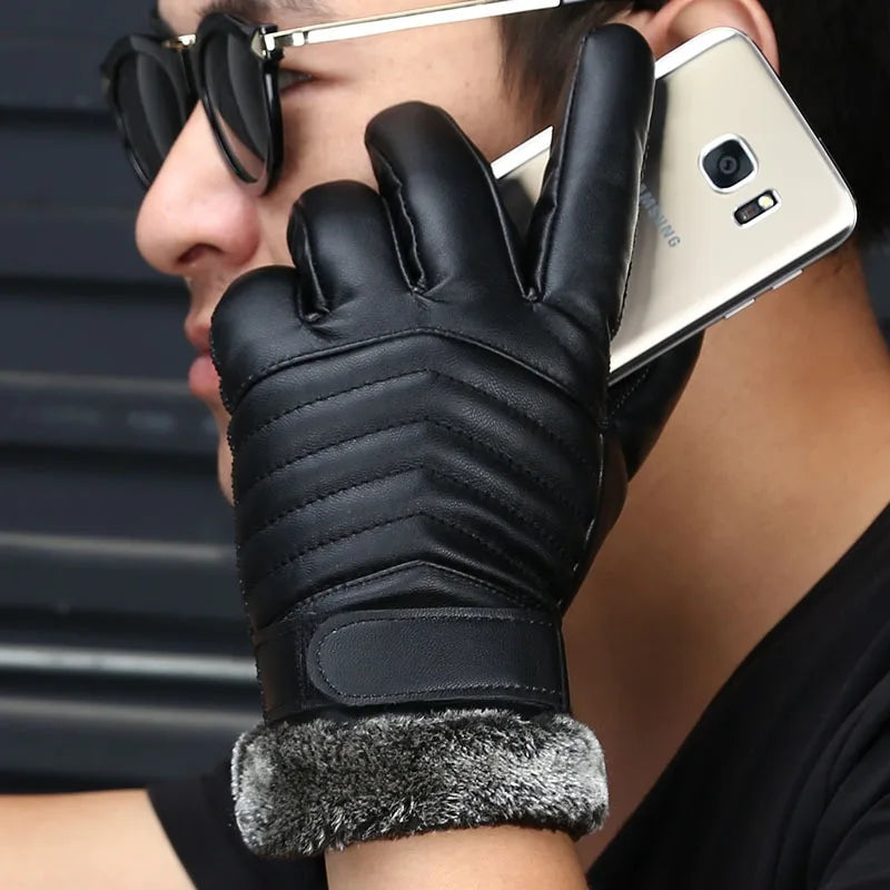 RooRuns Winter Motorcycle Gloves – Thermal Windproof Touchscreen