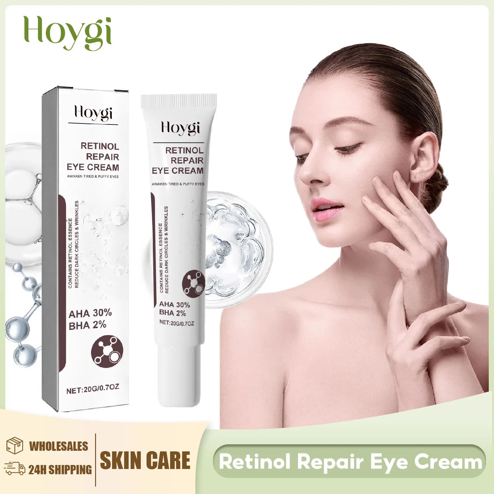Retinol Anti Aging Eye Cream Puffiness Removal Anti Eye Bag Fade Fine Line Tightening Firming Brightening Moisturizing Eye Cream Peaceful Pleasures Health and Wellness Default Title