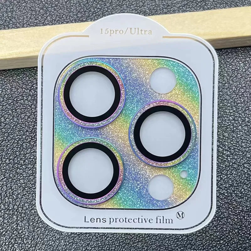 Integral Glitter Armor Lens Film for iPhone13 14 15 Pro Max Accessories for iphone Camera Protector for iphone 15 Lens Camera Peaceful Pleasures Health and Wellness colorful 16Pro 16ProMax