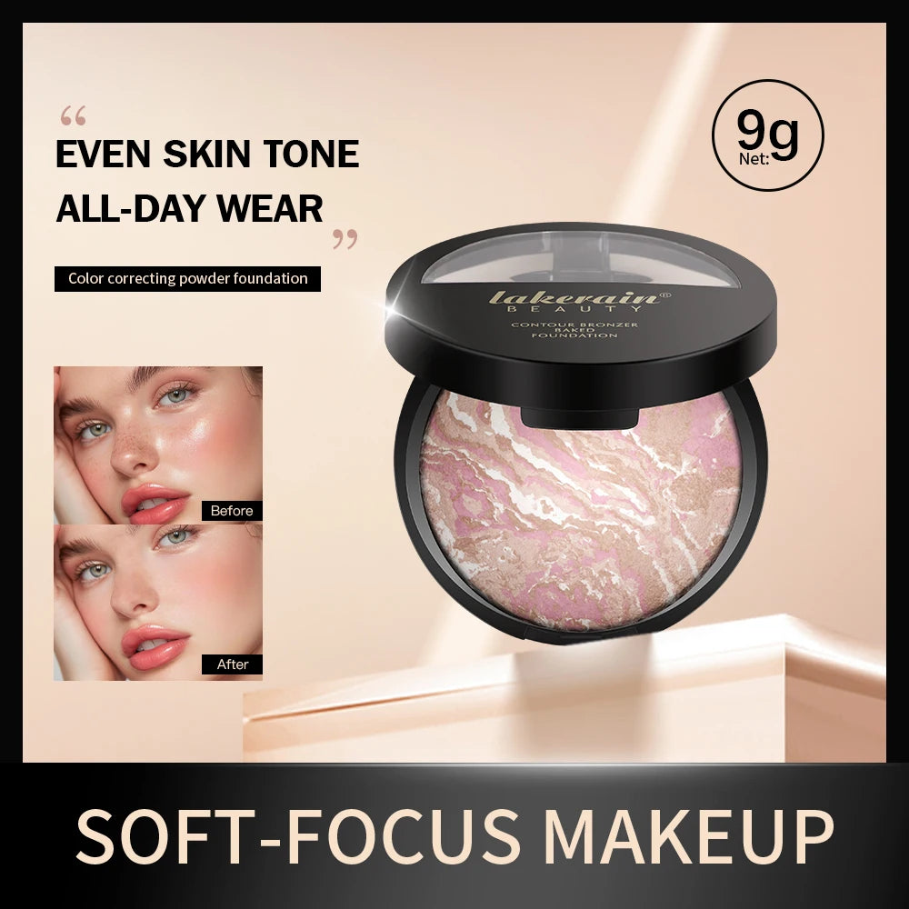 Matte Loose Powder Waterproof Oil-control Matte Full Coverage Face Makeup Makeup Setting Loose Powder Baked Powder Foundation Peaceful Pleasures Health and Wellness