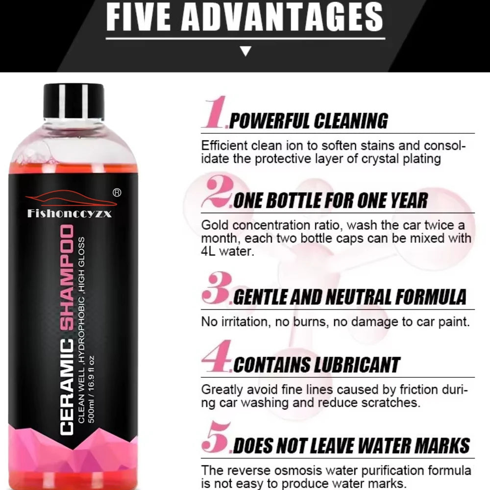Car Washing Liquid Details Concentrated Crystal Plating Ceramic Repellent Nano Glass Polishing Plated Crystal Liquid Coating Peaceful Pleasures Health and Wellness