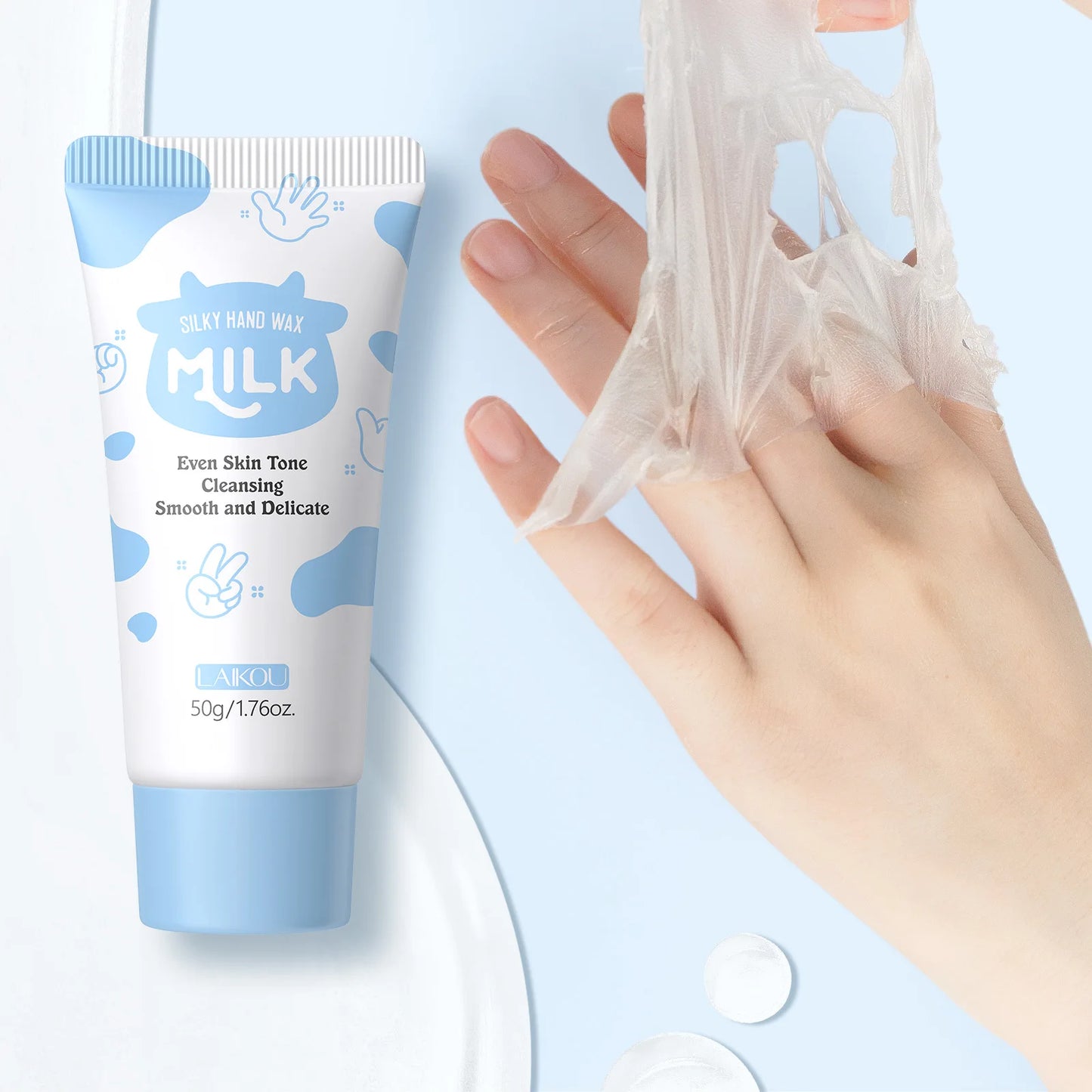 Laikou Milk Hand Wax Mask – Exfoliating & Moisturizing Peel