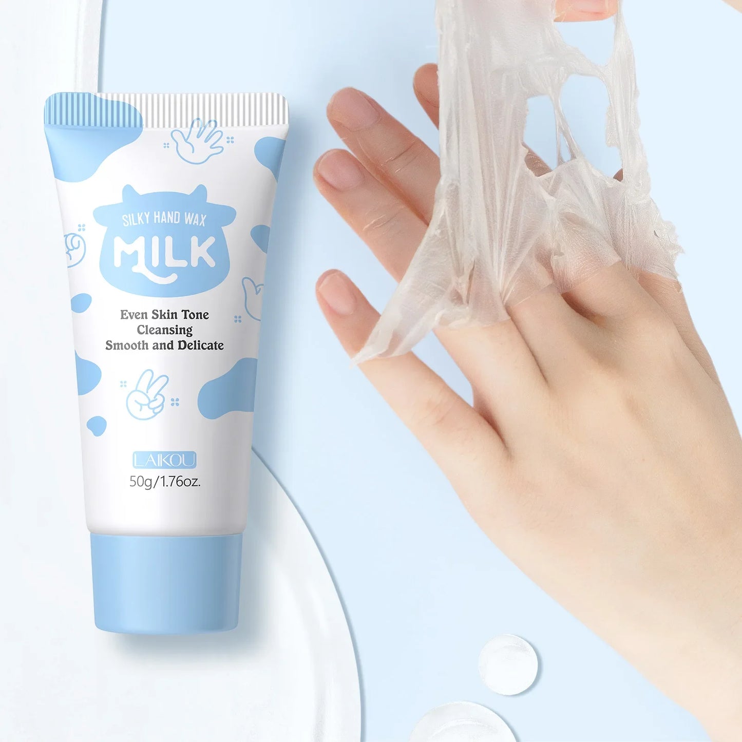 Laikou Milk Hand Wax Mask – Exfoliate, Moisturize & Anti-Age