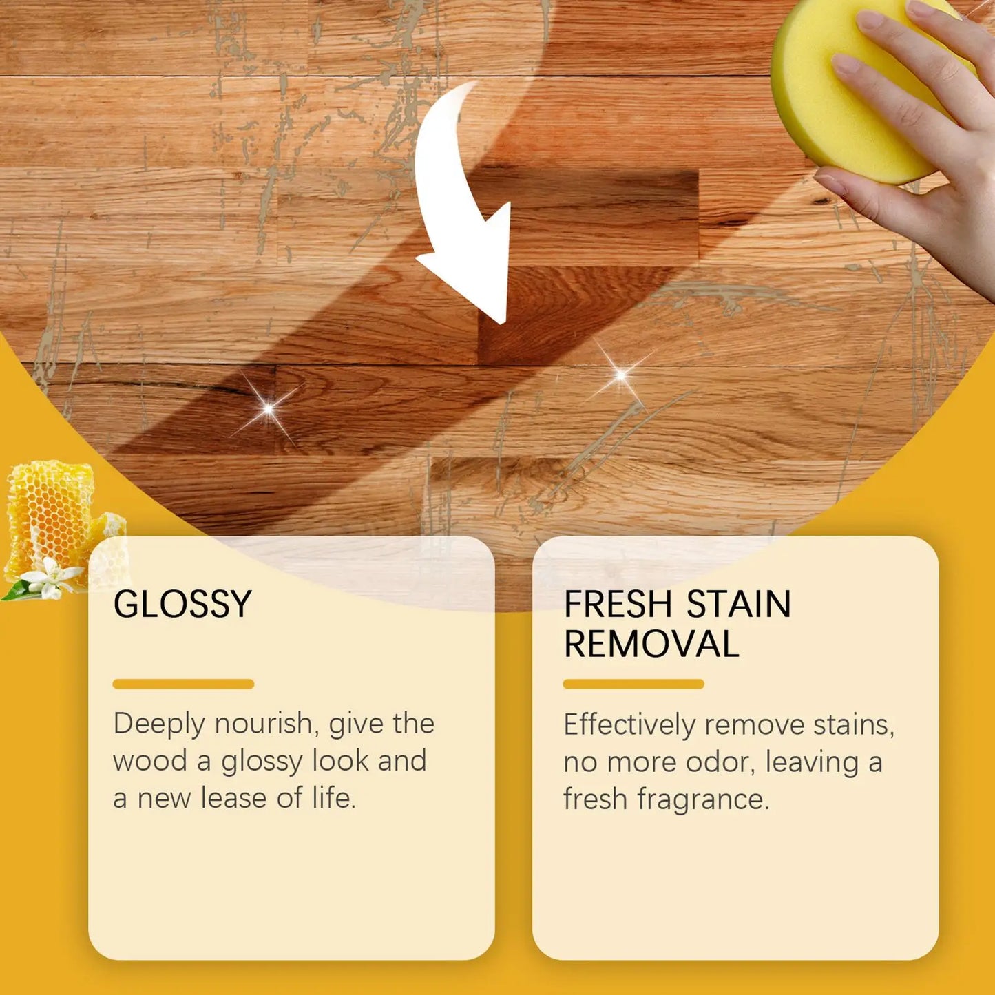 Beeswax Wood Polishing Spray 120ml | Furniture Scratch & Shine