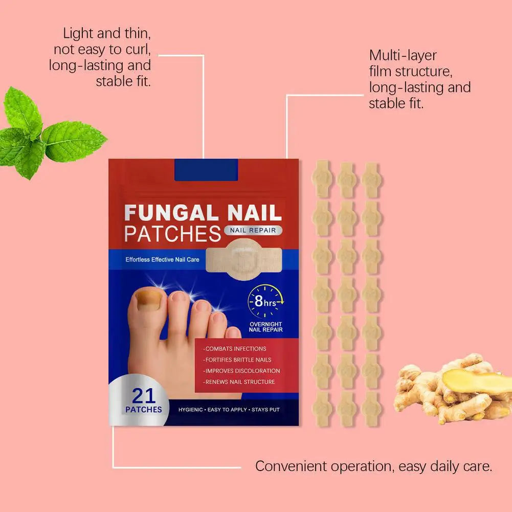 Nail Repair Patches – 21pc Overnight Nail Care Treatment