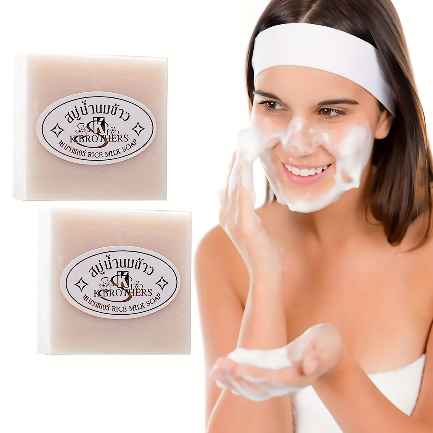 Milk & Rice Essential Oil Handmade Soap – Deep Cleansing 60g