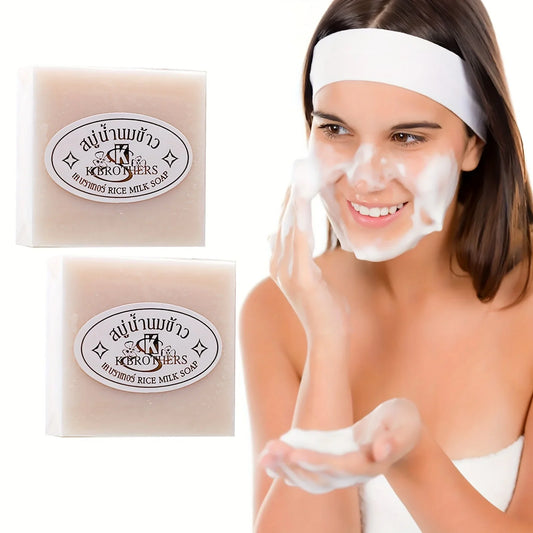 Milk & Rice Essential Oil Handmade Soap – Deep Cleanse 60g Handmade Bar Soap Oasis Select