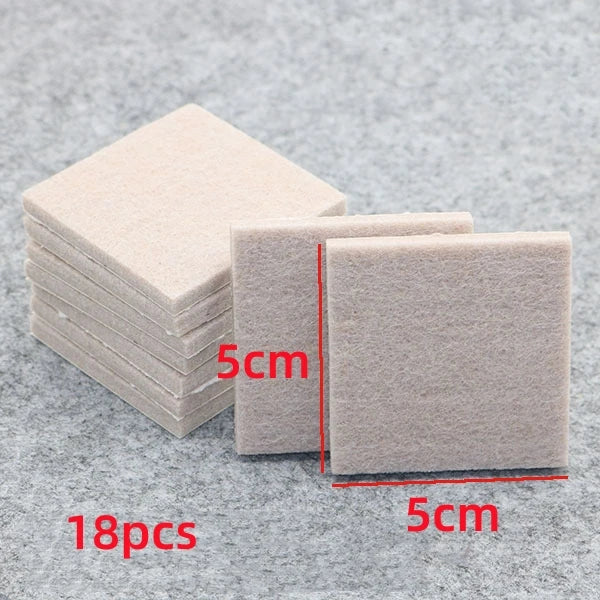 Felt Furniture Leg Pads 18–128pcs | Self-Adhesive Floor Protectors