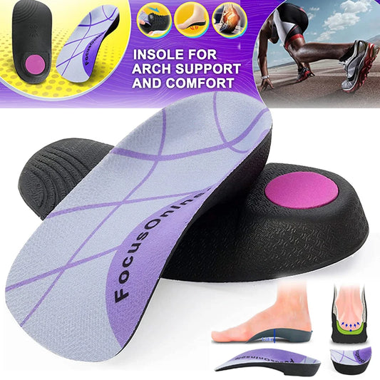 Rooruns Orthopedic Insoles Fasciitis Plantar Arch Support,Heel Spur Pain Relief Insoles for Walking Running Sports Peaceful Pleasures Health and Wellness