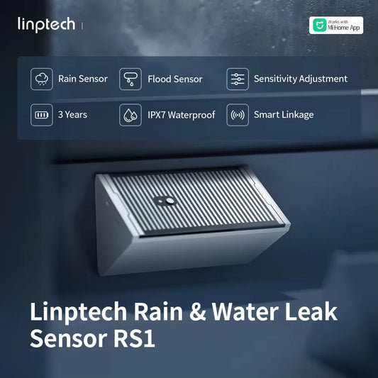 Linptech Bluetooth Water Leak Sensor RS1 Flood & Rain Detector IPX7 Waterproof Smart Home Security Works with Xiaomi Mijia App Peaceful Pleasures Health and Wellness