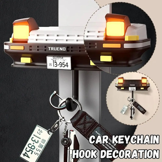 AE86 Car Headlight Key Holder for Enthusiasts Peaceful Pleasures Health and Wellness