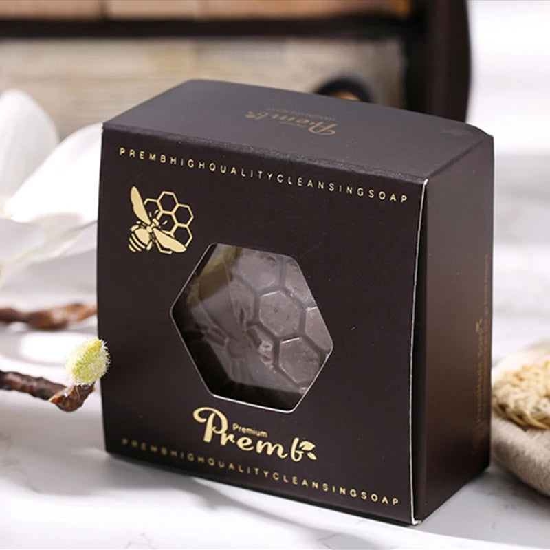 Bee propolis soap, handmade soap, oil removal, moisturizing, moisturizing, suitable for washing face, showering Peaceful Pleasures Health and Wellness