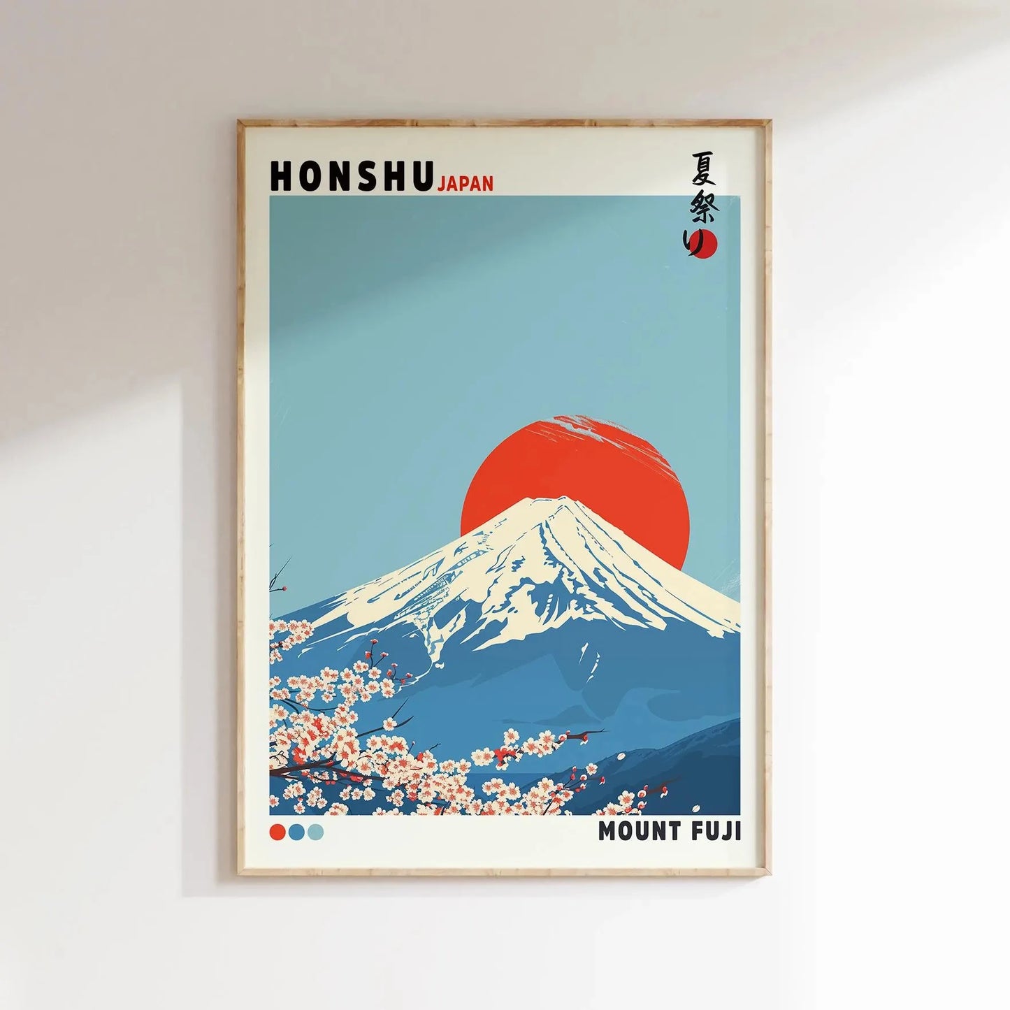 Mount Fuji Hokusai Giant Wave Japanese Canvas Wall Art Print