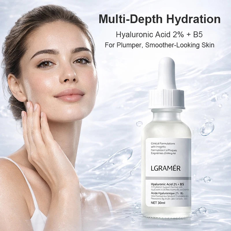 2% Hyaluronic Acid + B5 Serum Moisturizing Nourishing Dry Smooth Face Skin Care Pore Shrinking Moisturizing Serums Skincare 30ml Peaceful Pleasures Health and Wellness 30ml