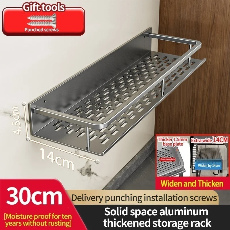 Wall-Mount Kitchen Knife Rack & Spice Organizer | YUNJIEYA