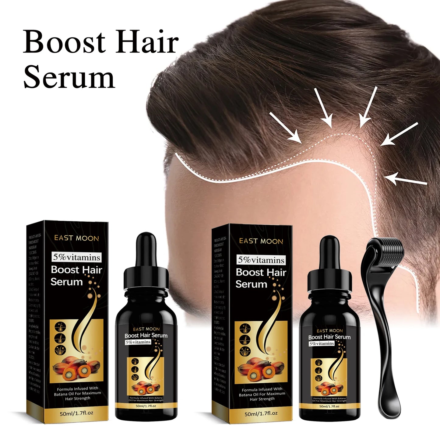 He Shou Wu Ginseng Hair Scalp Serum & Roller Set