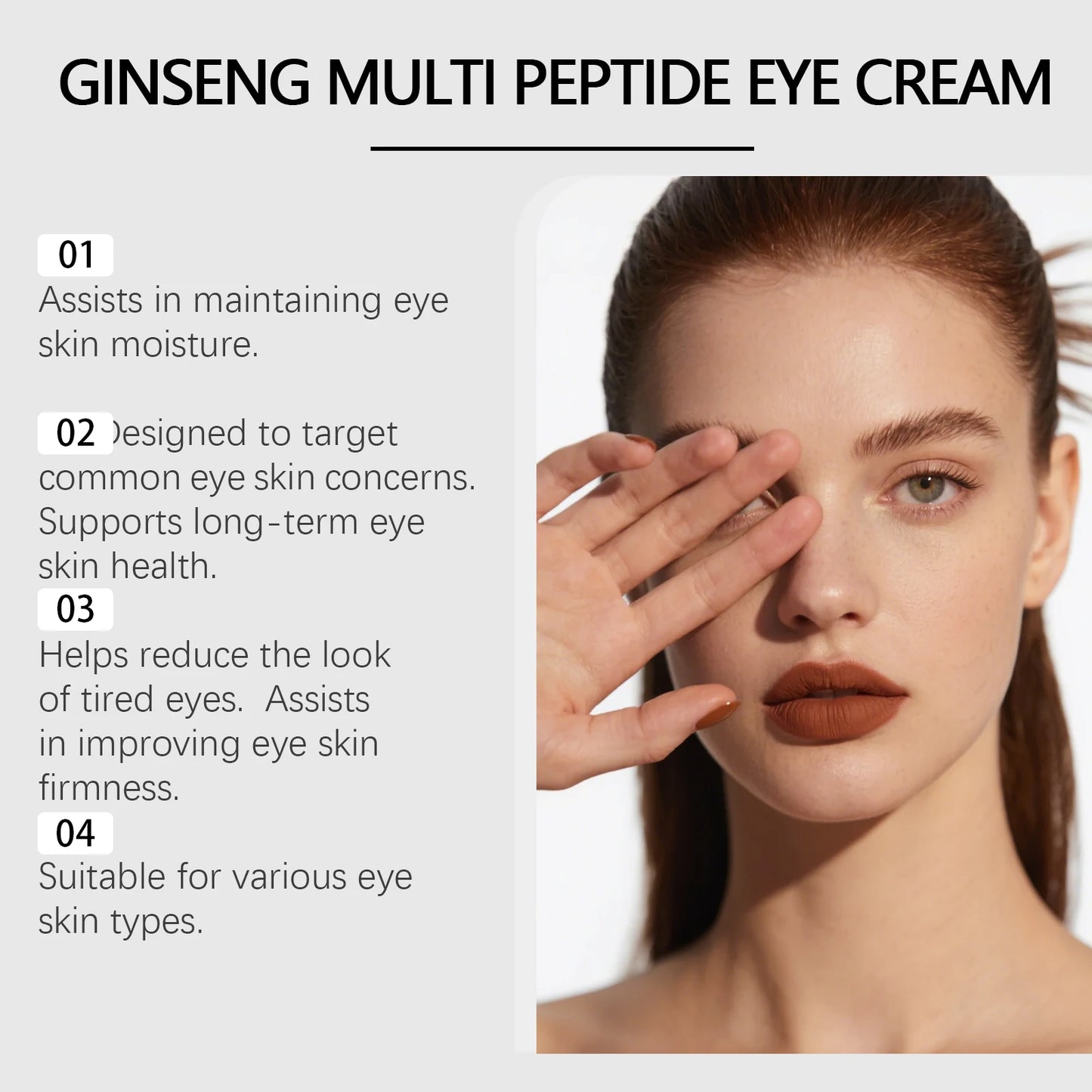 Ginseng Polypeptide Roller Eye Cream – Anti-Aging Dark Circles