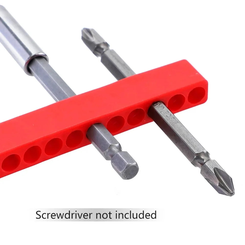 12 Holes Hex Bit Organizer Plastic Screwdriver Holder Drill Storage