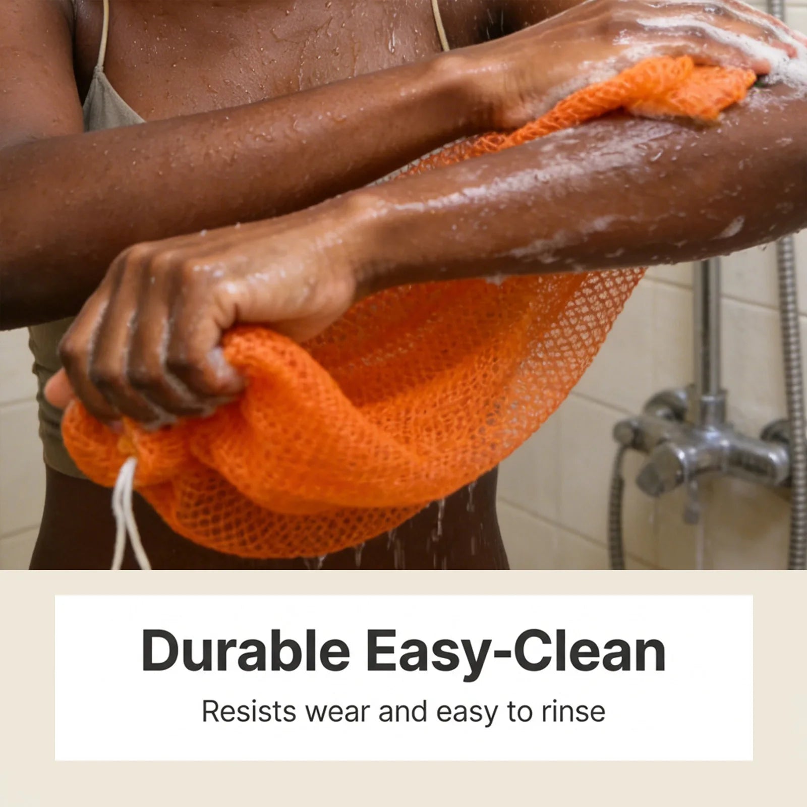 Exfoliating Scrub Bath Towel Effective Clean Back Skin Gently Remove Dead Skin Dirt Smooth Rough Skin Durable Bath Cleanse Tool Peaceful Pleasures Health and Wellness