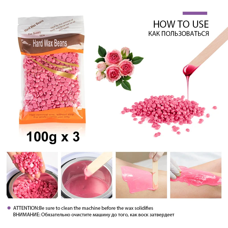 500g 200g 400g Wax Beans Wax Beads for Hair Removal Body Wax Hot Wax Depilation Hard Wax Beans Wax Machine for Women Whole Beads Peaceful Pleasures Health and Wellness
