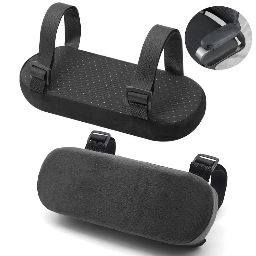 2-Pack PP Cotton Armrest Cushion Pads – Universal Anti-Slip Fit