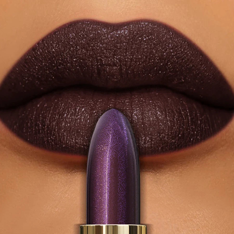 KAFURUX Glitter Metallic Lipstick – Pearlescent Long-Lasting Lip
