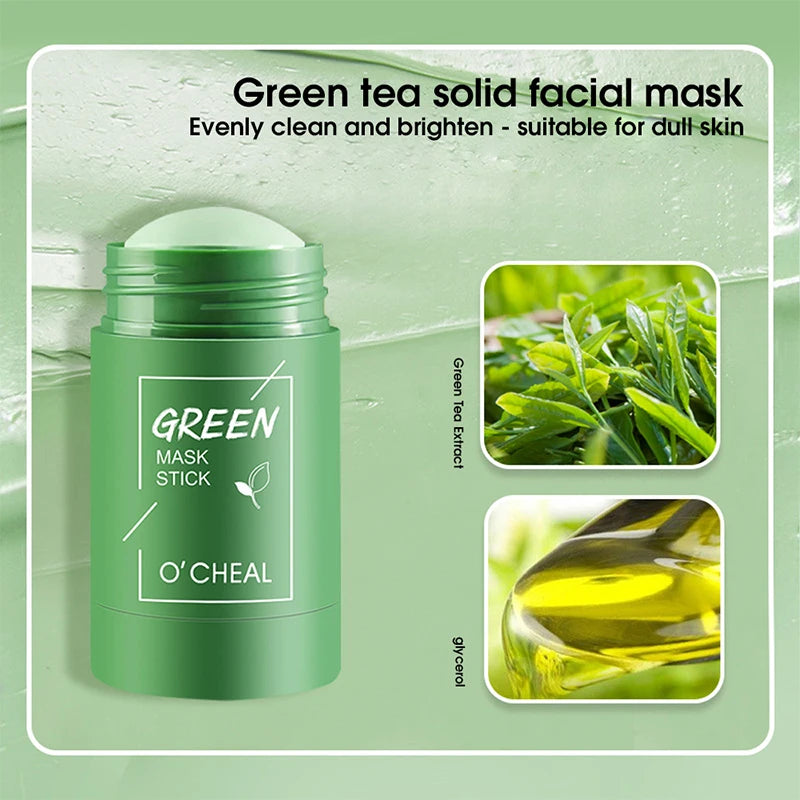 Green Tea Mud Mask Stick – Pore Minimizing & Deep Cleansing