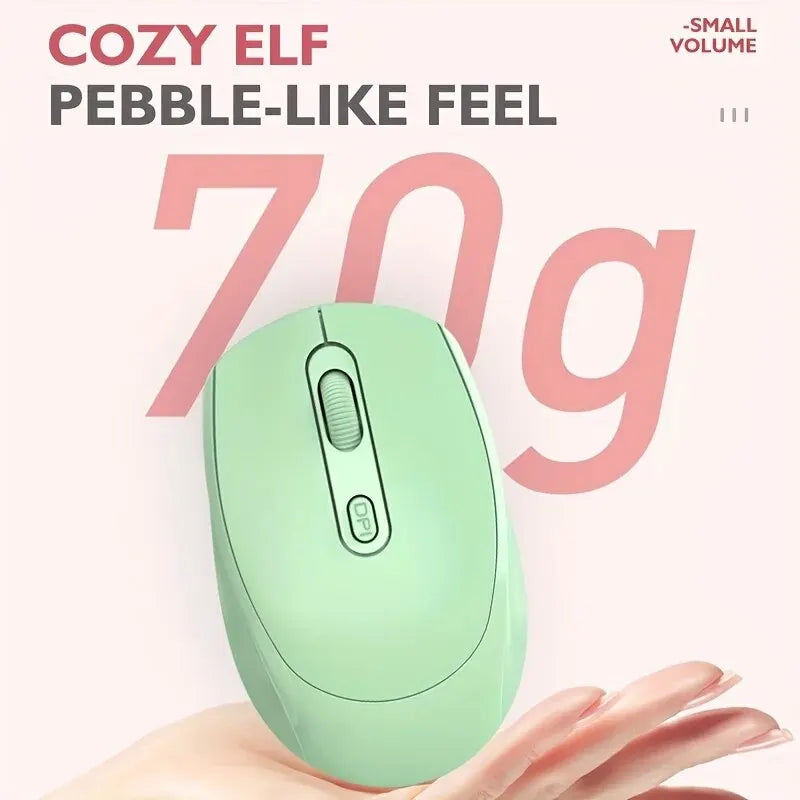 2.4G Rechargeable Dual Mode Wireless BT Mouse(Bluetooth 5.2+USB Receiver) Portable Silent Gaming Mouse,for Laptop/Desktop/Tablet Peaceful Pleasures Health and Wellness