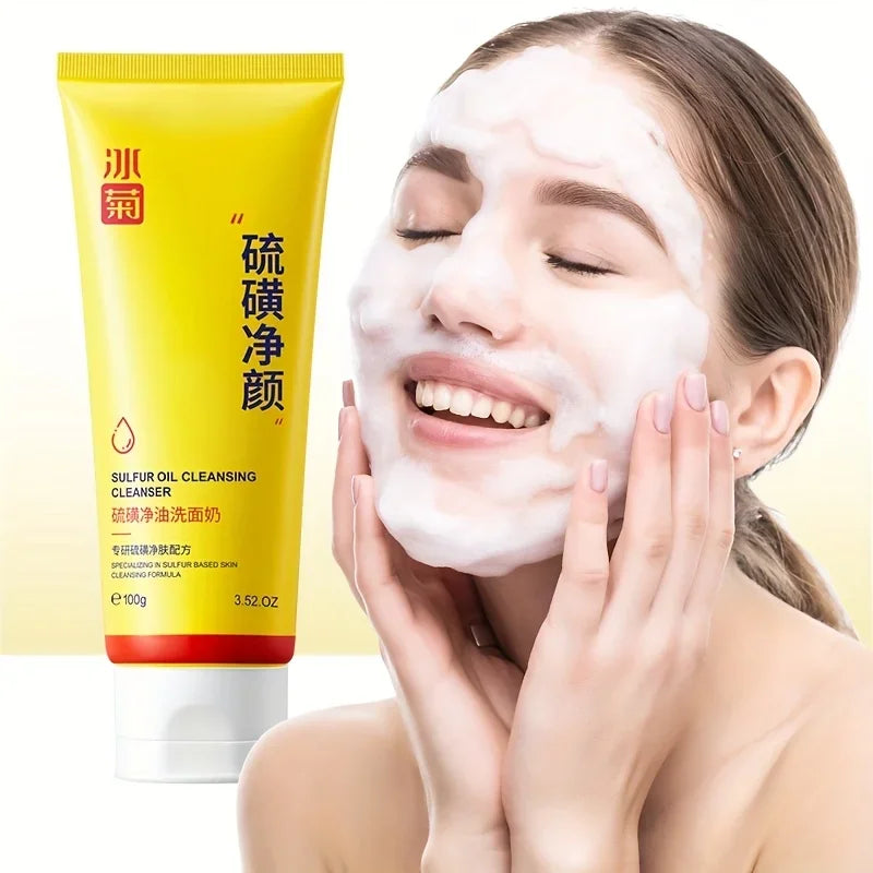 Sulfur Facial Cleanser 100g – Rich Foam Deep Cleansing Face Wash