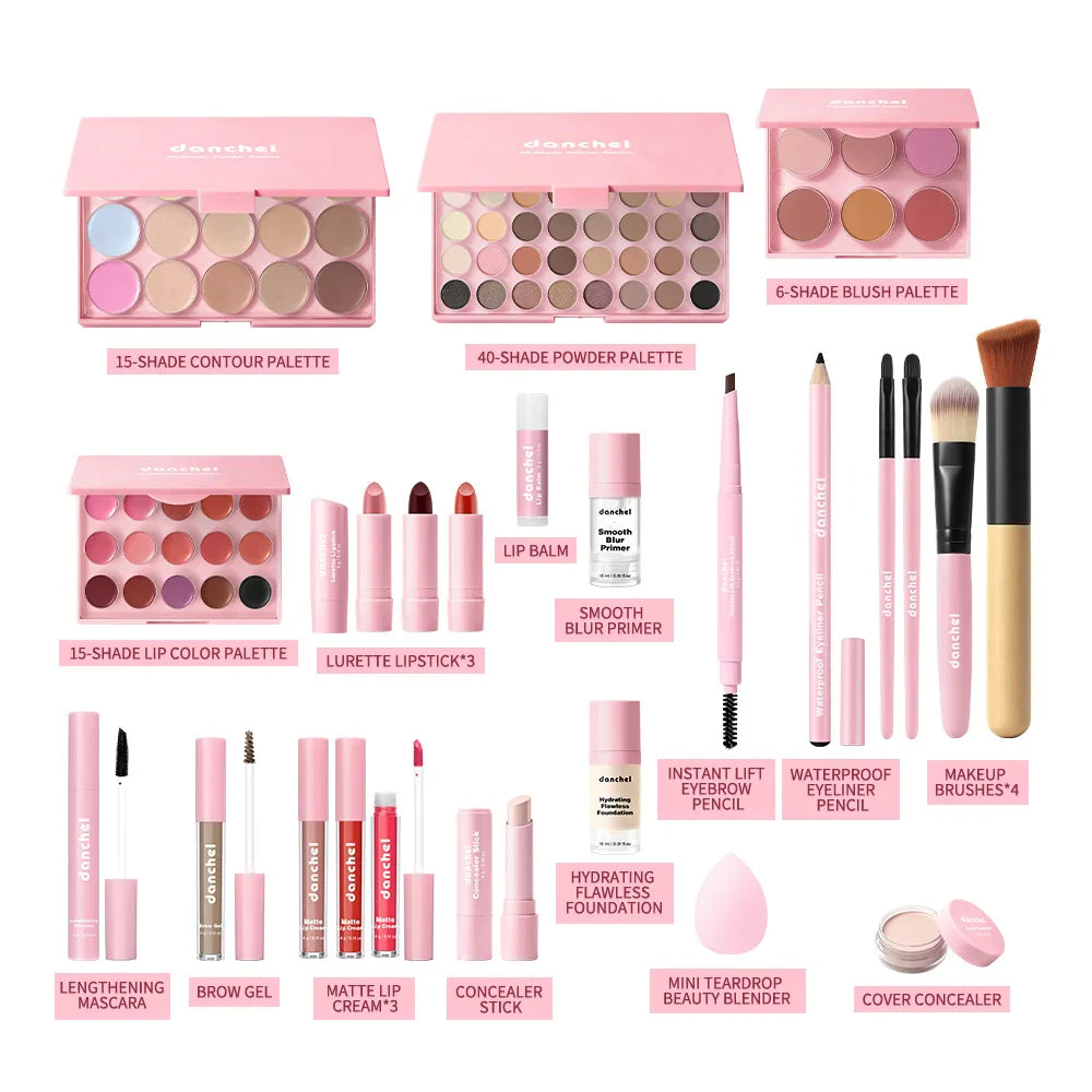ibcccndc 15-Piece All-in-One Beginner Makeup Gift Set