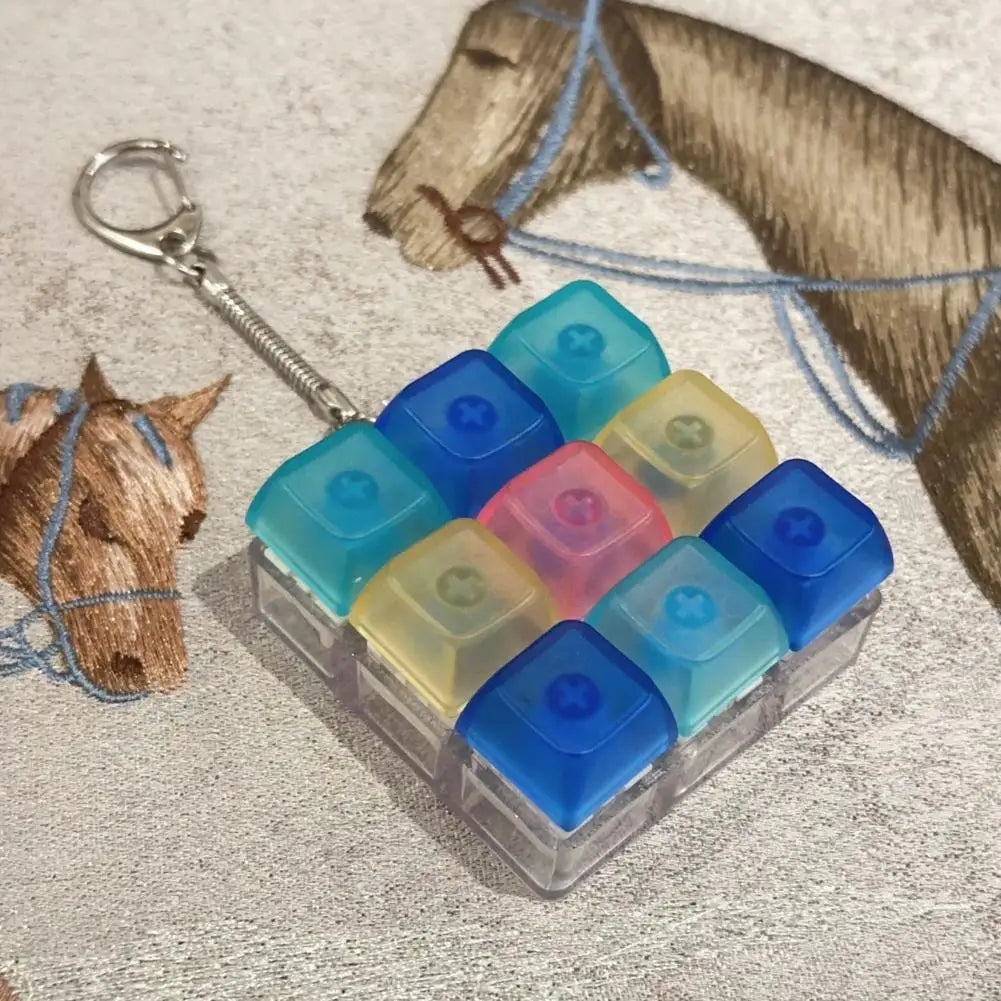 9-Key Fidget Keyboard Toy for Stress Relief Peaceful Pleasures Health and Wellness A