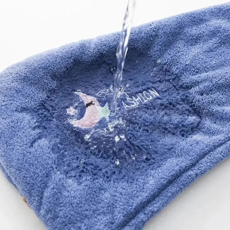 1pc Quickly Dry Hair Hat Super Absorbent Soft Bathroom Women Head Towels Girls Cute Hair Towel Hair Dry Wrap Bonnets Peaceful Pleasures Health and Wellness