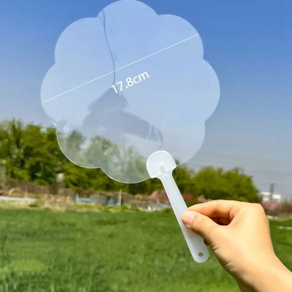 Blank Round Handheld Fan for Kids – DIY Painting & Graffiti