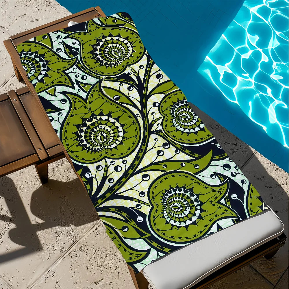 Large Quick-Dry Microfiber Beach Towel | Travel Gym Camping Microfiber Beach Towel Peaceful Pleasures Health and Wellness z8 STJ40x70CM