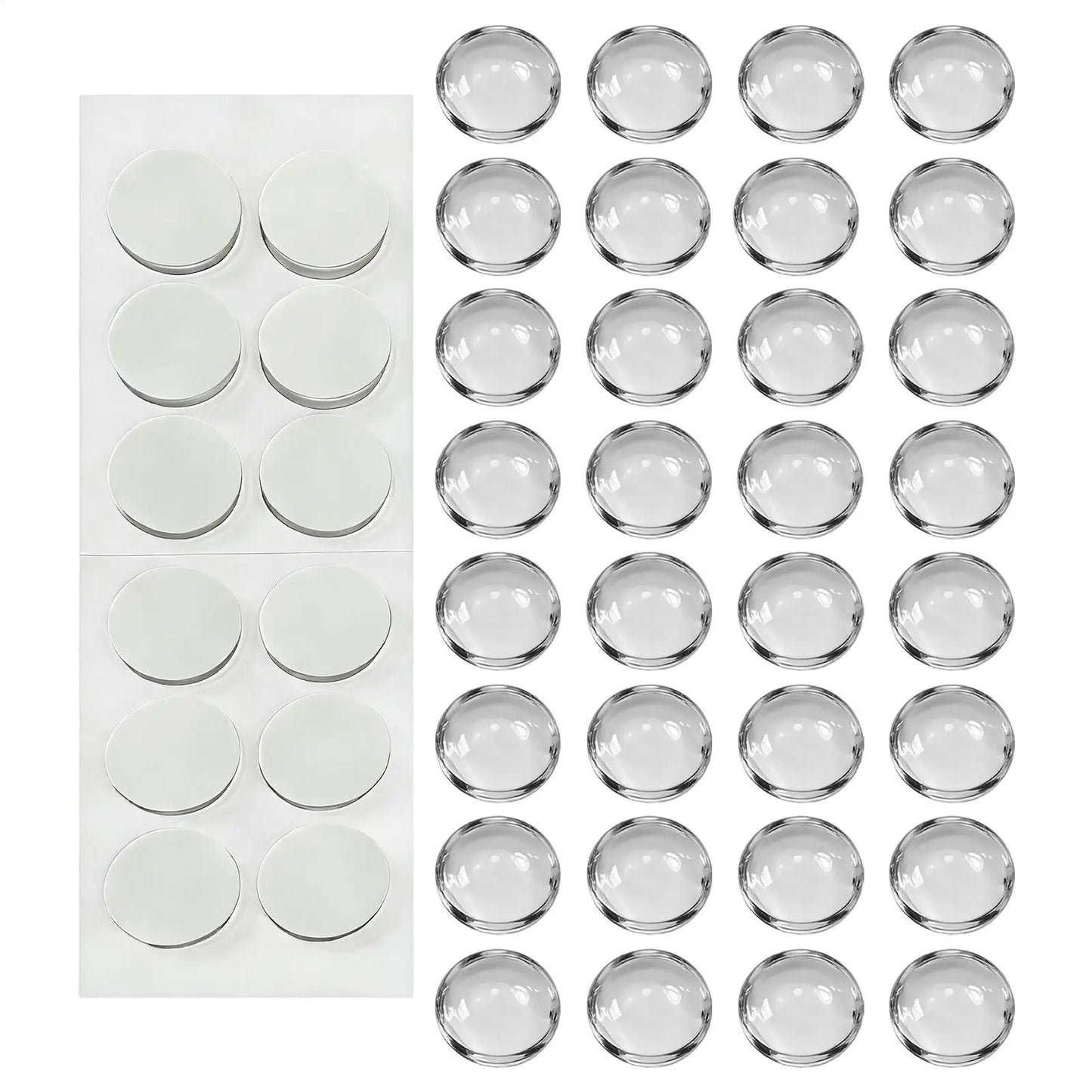 Clear Keyboard Key Caps for Long Nails – 32 Transparent Stickers