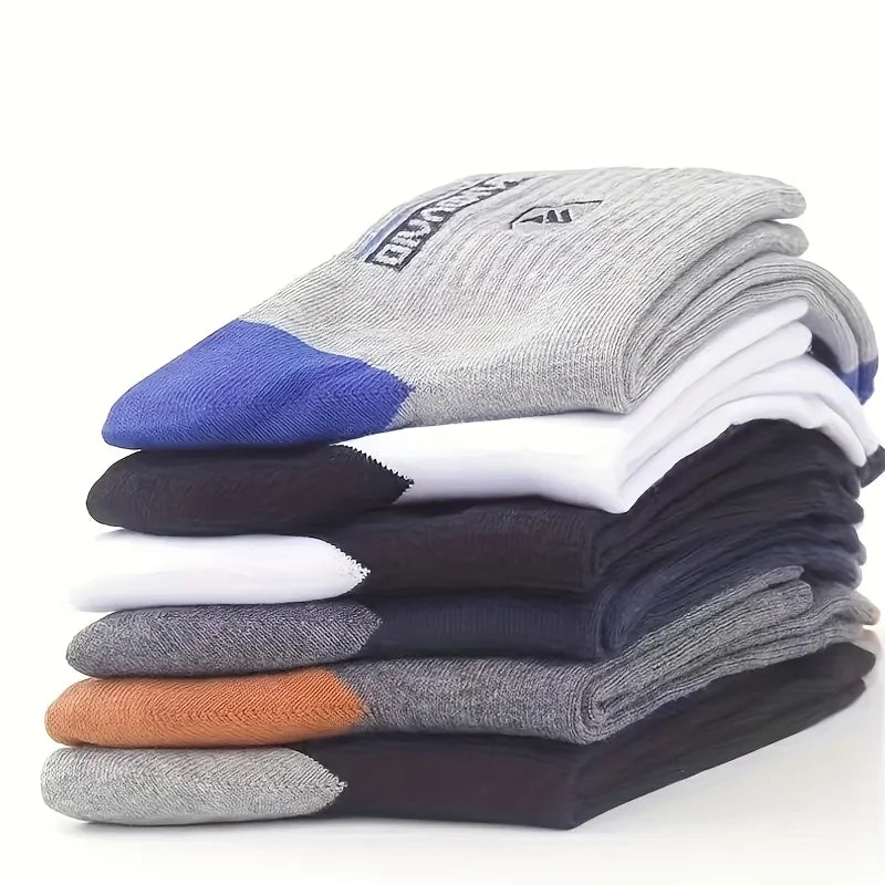 WEINONG Men's Crew Socks 5 Pack – Breathable All-Season Men's Crew Socks Peaceful Pleasures Health and Wellness