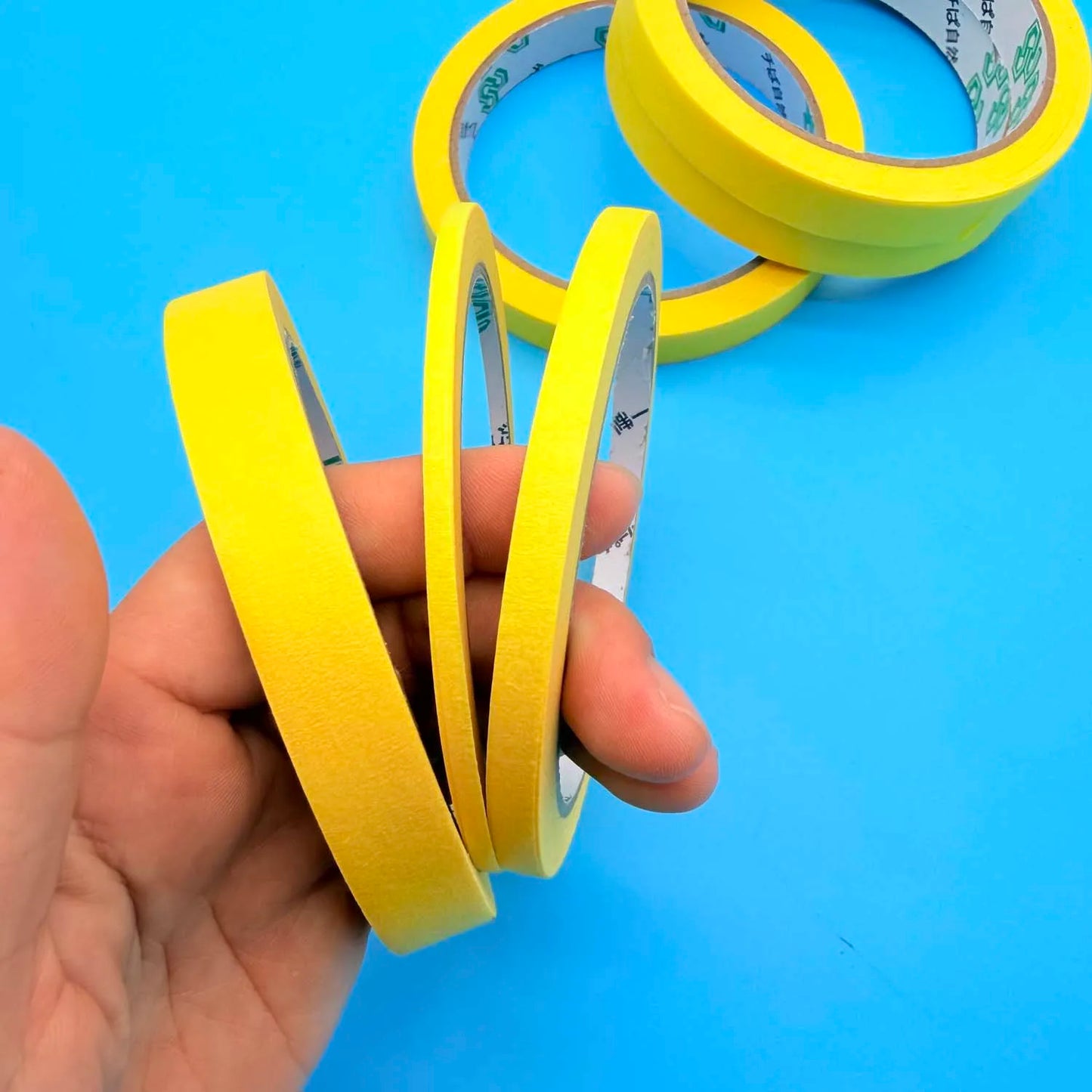 Yellow Masking Tape 3 Rolls – DIY, Nail Art & Spray Painting