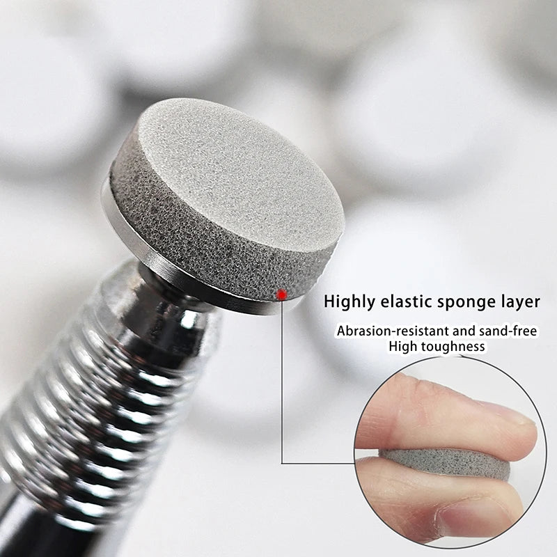 50pcs Nail Buffing Disc 20mm Polishing SandPieces For Quick Polishing Nails Manicure Tool Accessories Nail Kit Professional Set Peaceful Pleasures Health and Wellness