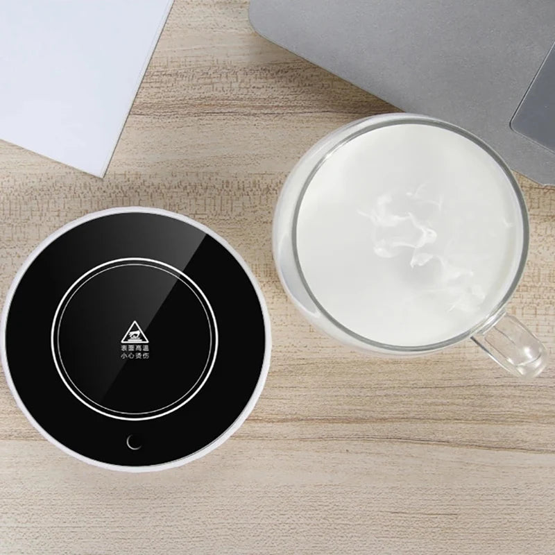 A36T-Coffee Mug Warmer&Cup Warmer For Office Desk Use,Beverage Warmer 18W Cup Heating Mat Electric Tea Warmer EU Plug Peaceful Pleasures Health and Wellness
