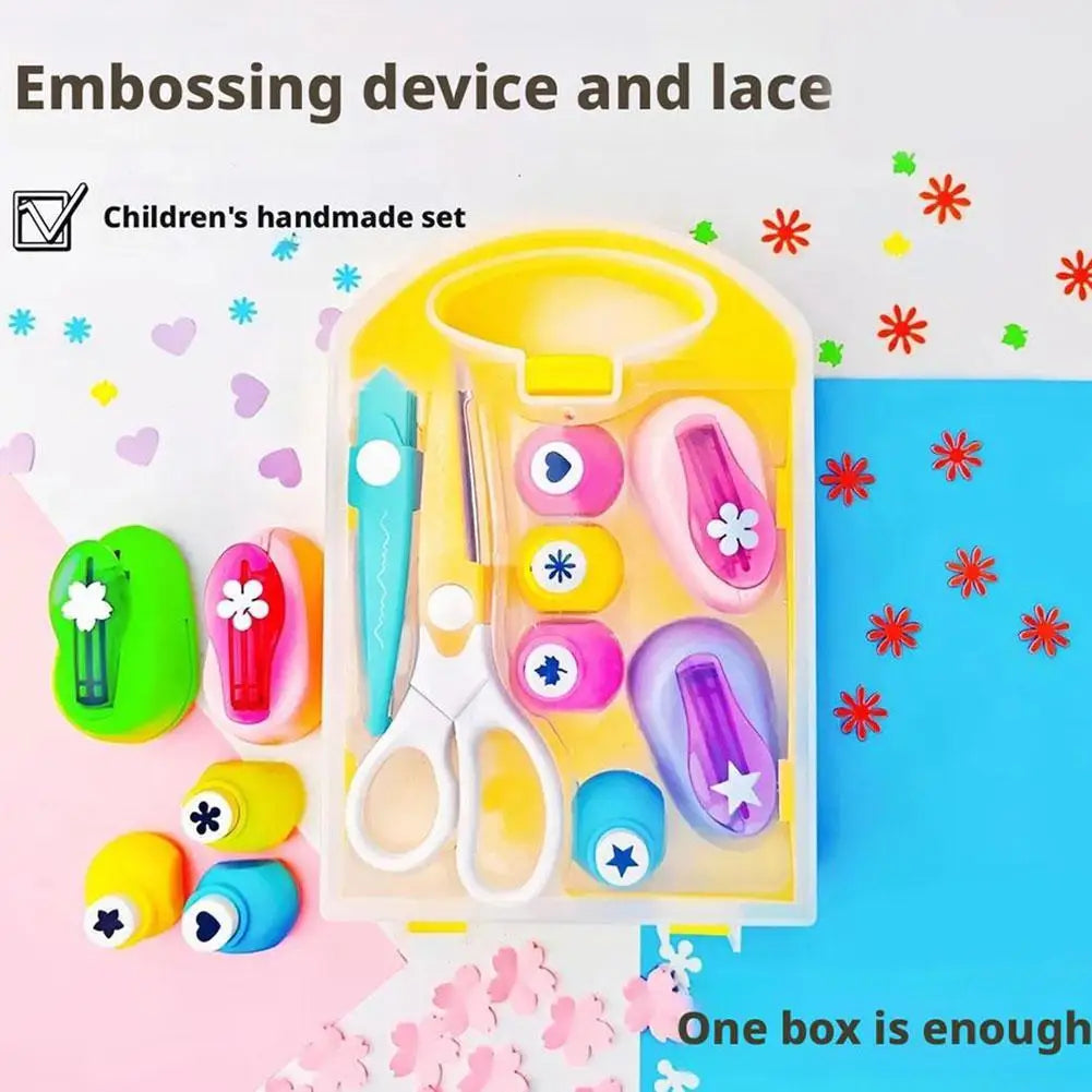 8-Piece Kids Hole Punch Set – DIY Scrapbooking & Card Making