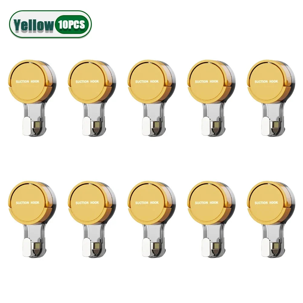 Reusable Suction Cup Hooks – Waterproof Bathroom Wall Hooks 1–30pk