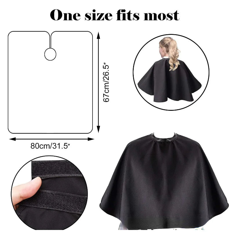 New Hair Cutting Cape Pro Salon Hairdressing Hairdresser Cloth Gown Barber Black Waterproof Hairdresser Apron Haircut capes Peaceful Pleasures Health and Wellness