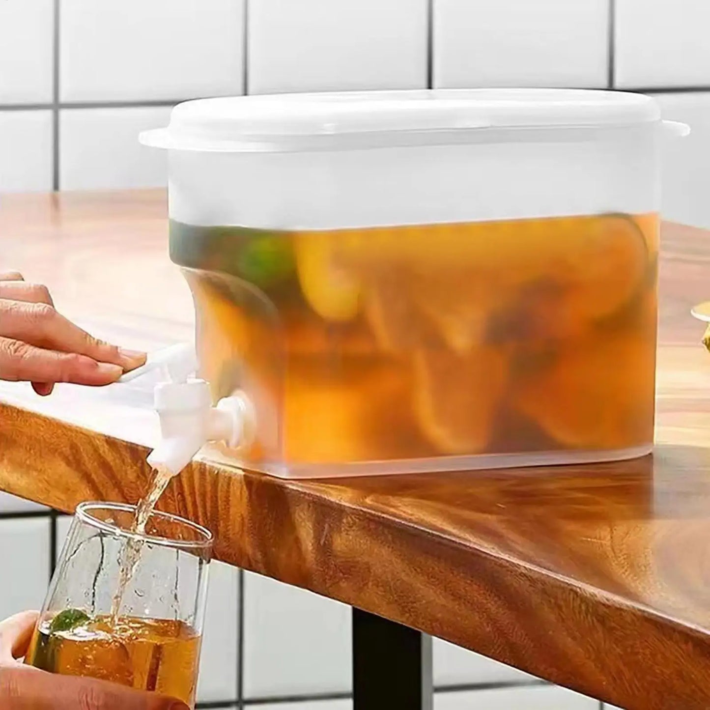 2.8L Cold Water Pitcher with Faucet – Fridge Drink Dispenser